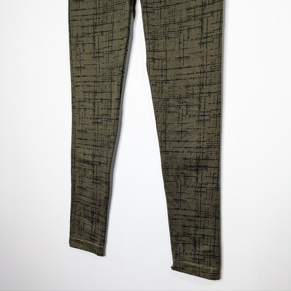 Spanx green black stretchy pull on leggings M - Picture 4 of 9